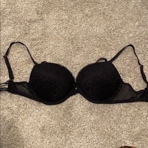 VS black lace push up bra 34C